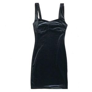 Fitted little black dress